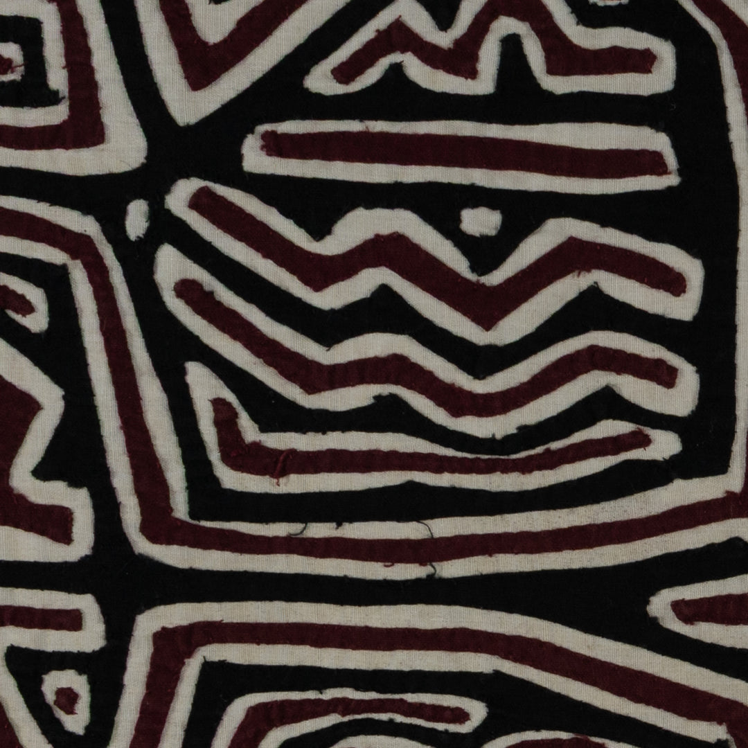 Black White And Maroon Classic Design Mola