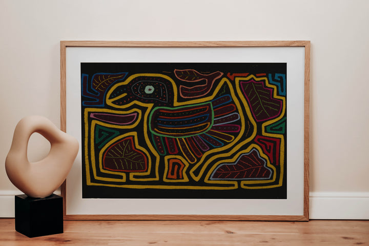 Classic Black And Yellow Rainforest Bird Mola