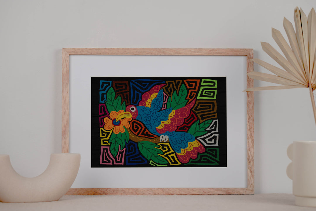 Fantasy Red And Blue Hummingbird Mola