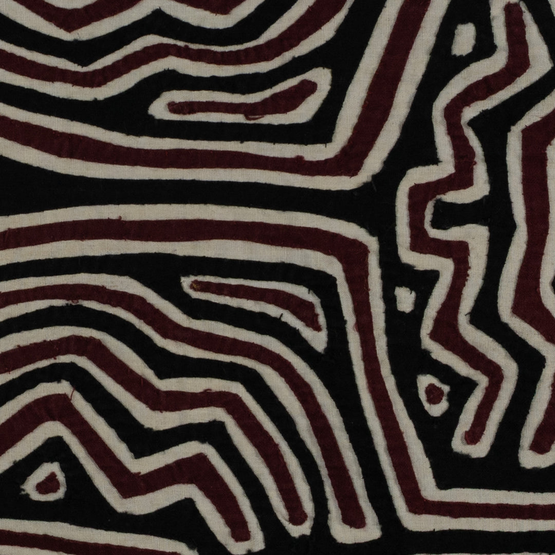 Black White And Maroon Classic Design Mola