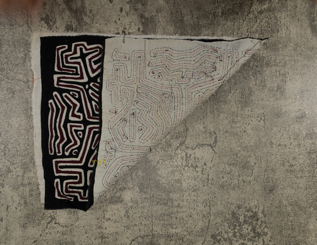 Black White And Maroon Classic Design Mola