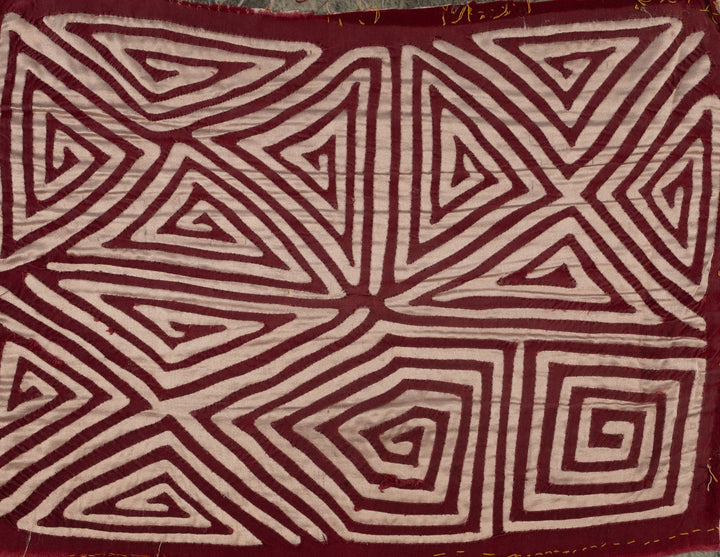 Vintage Burgundy And Silver Classic Design Mola