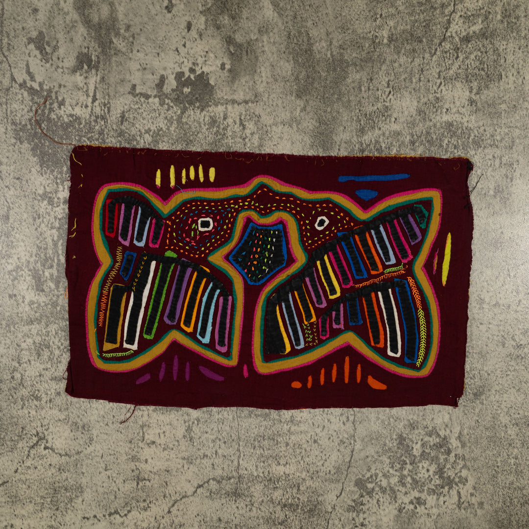 Traditional Multi-Color Hummingbird Kiss Mola