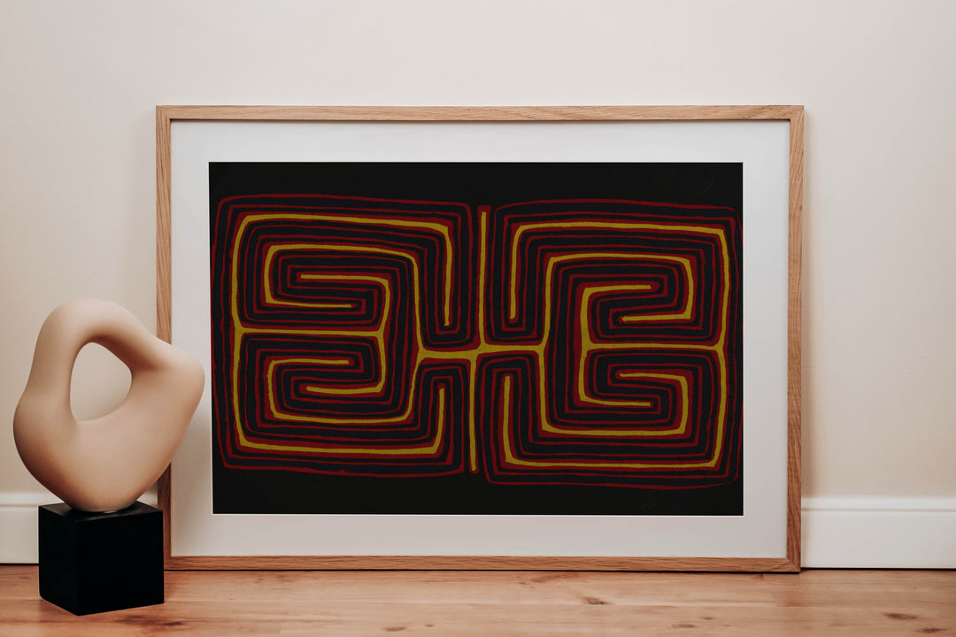 Red Black And Yellow Classic Design Mola