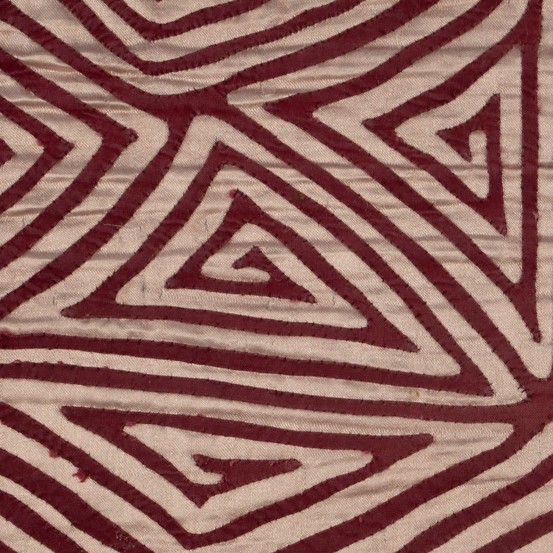 Vintage Burgundy And Silver Classic Design Mola