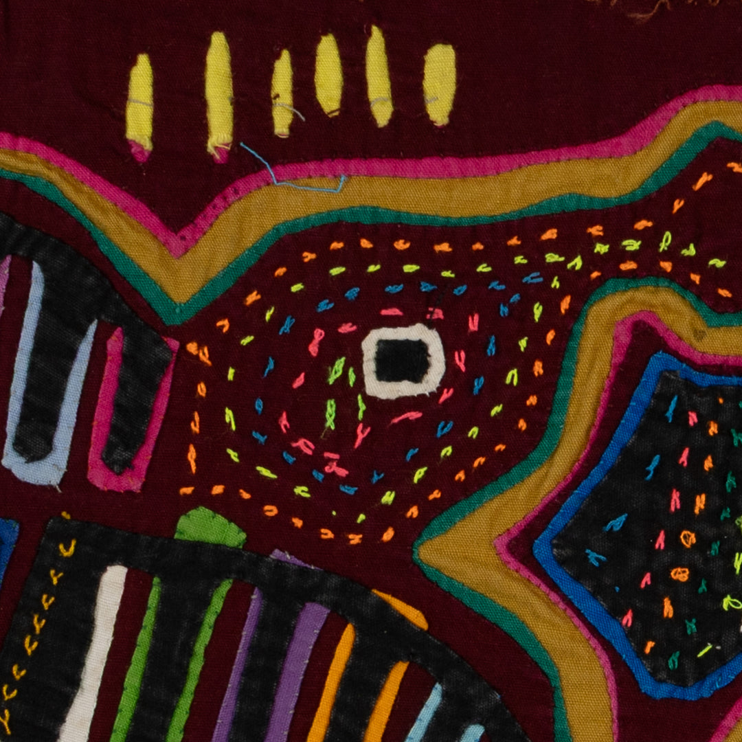 Traditional Multi-Color Hummingbird Kiss Mola