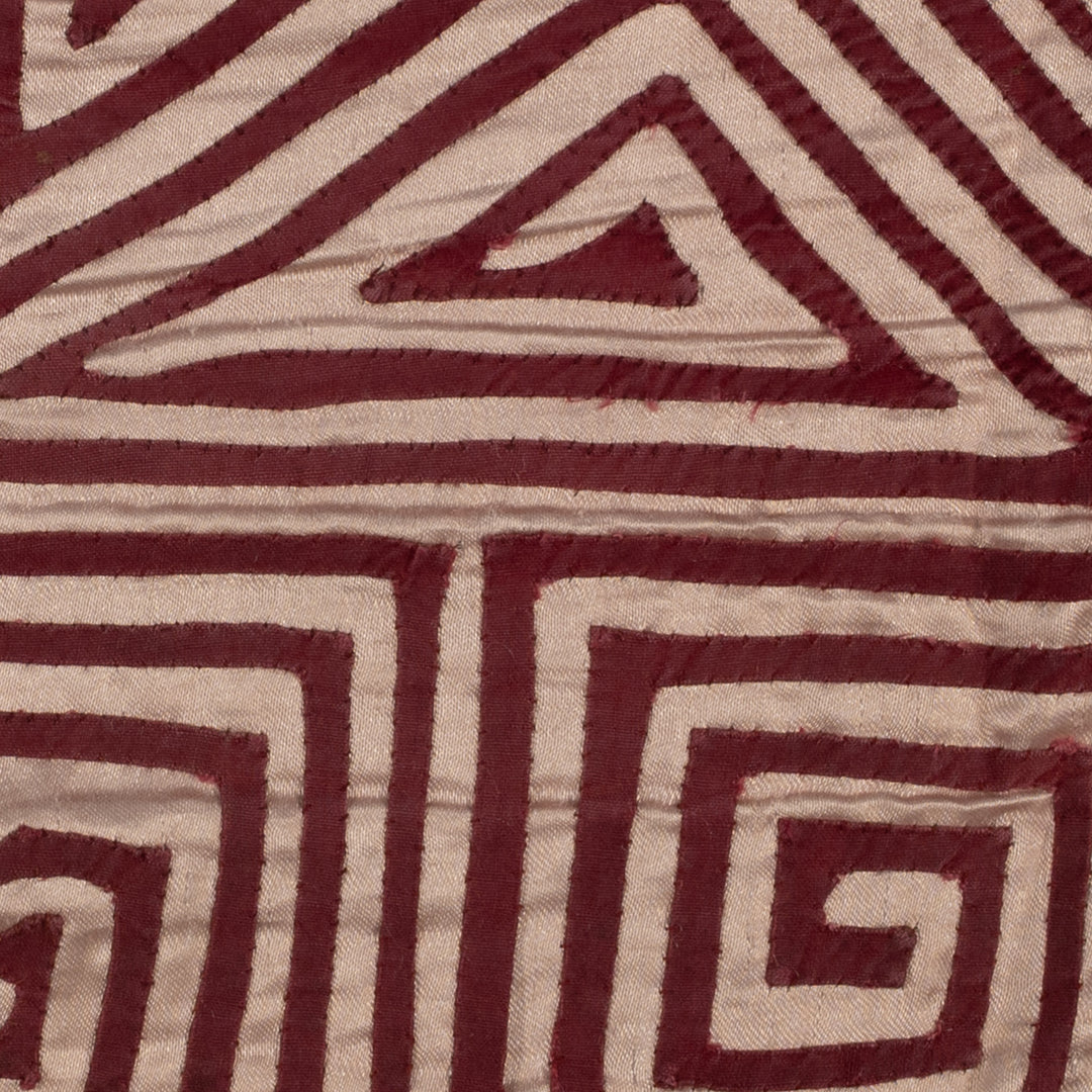 Vintage Burgundy And Silver Classic Design Mola