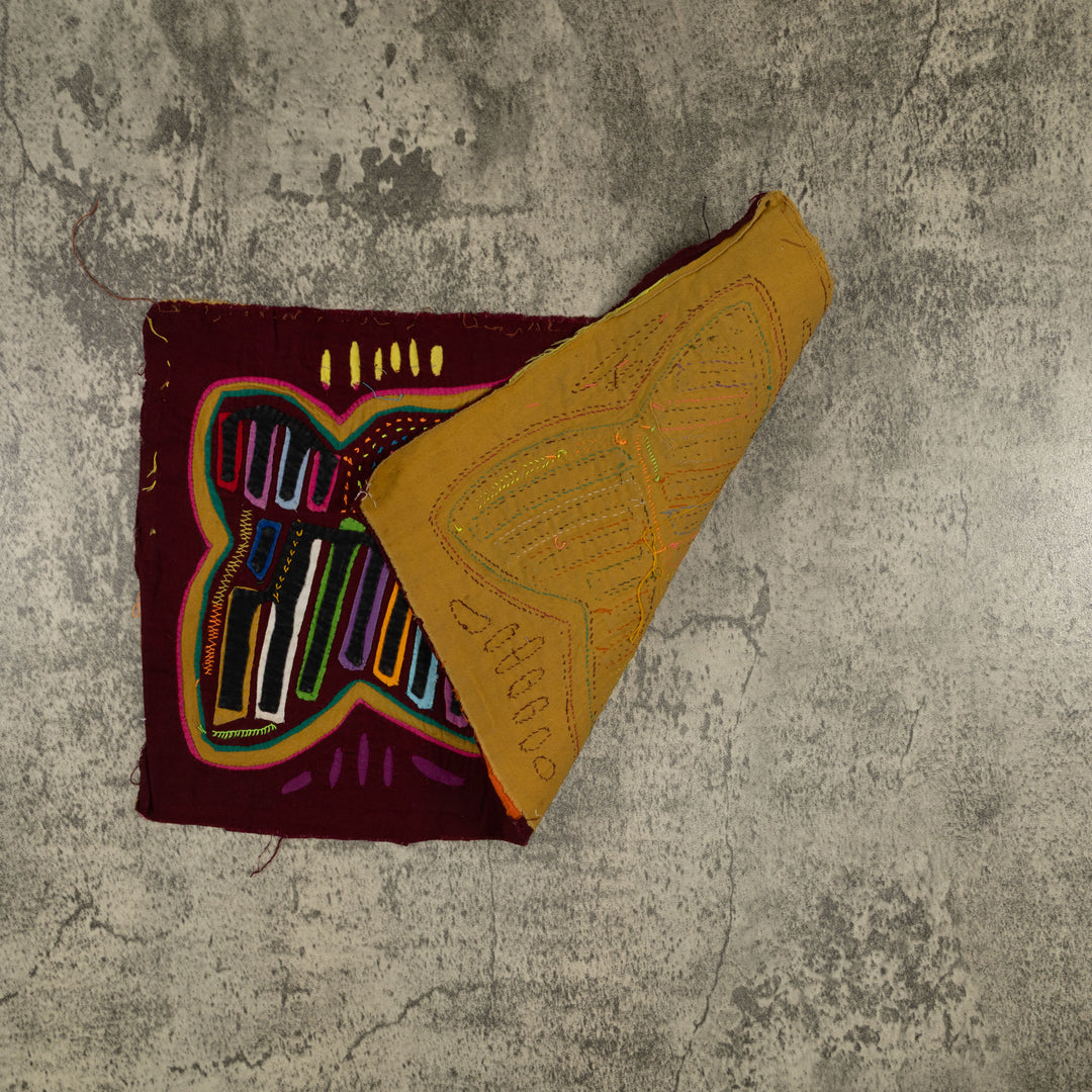 Traditional Multi-Color Hummingbird Kiss Mola