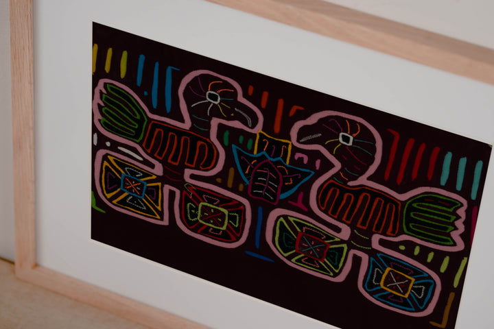 Burgundy And Pink Jungle Bird On Wheels Mola