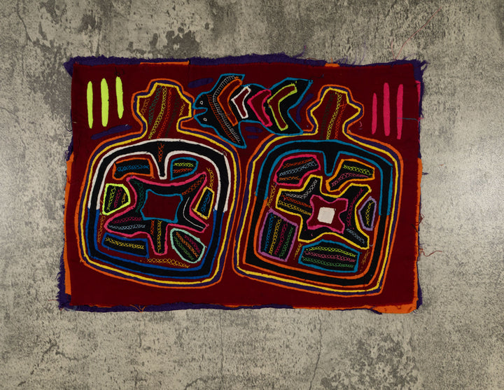 Traditional Multi-Color Fish And Jug Mola