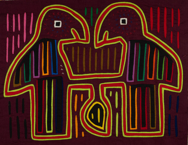 Traditional Multi-Color Let Us Talk Mola