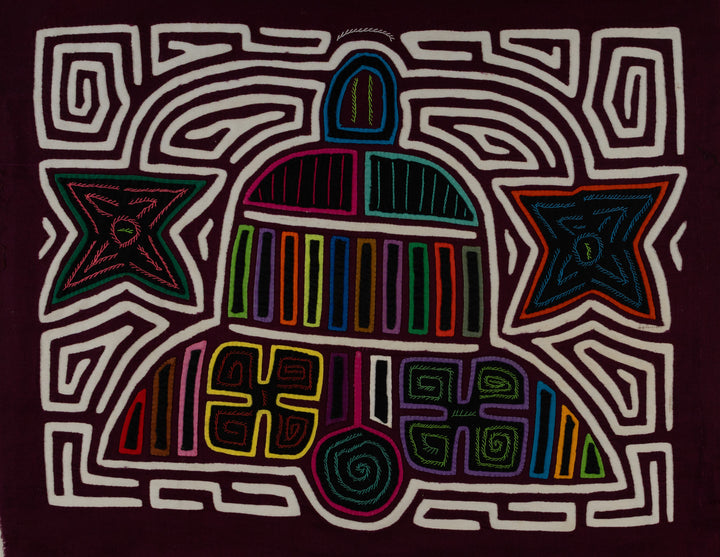 Maroon And White Christmas Church Bell Mola