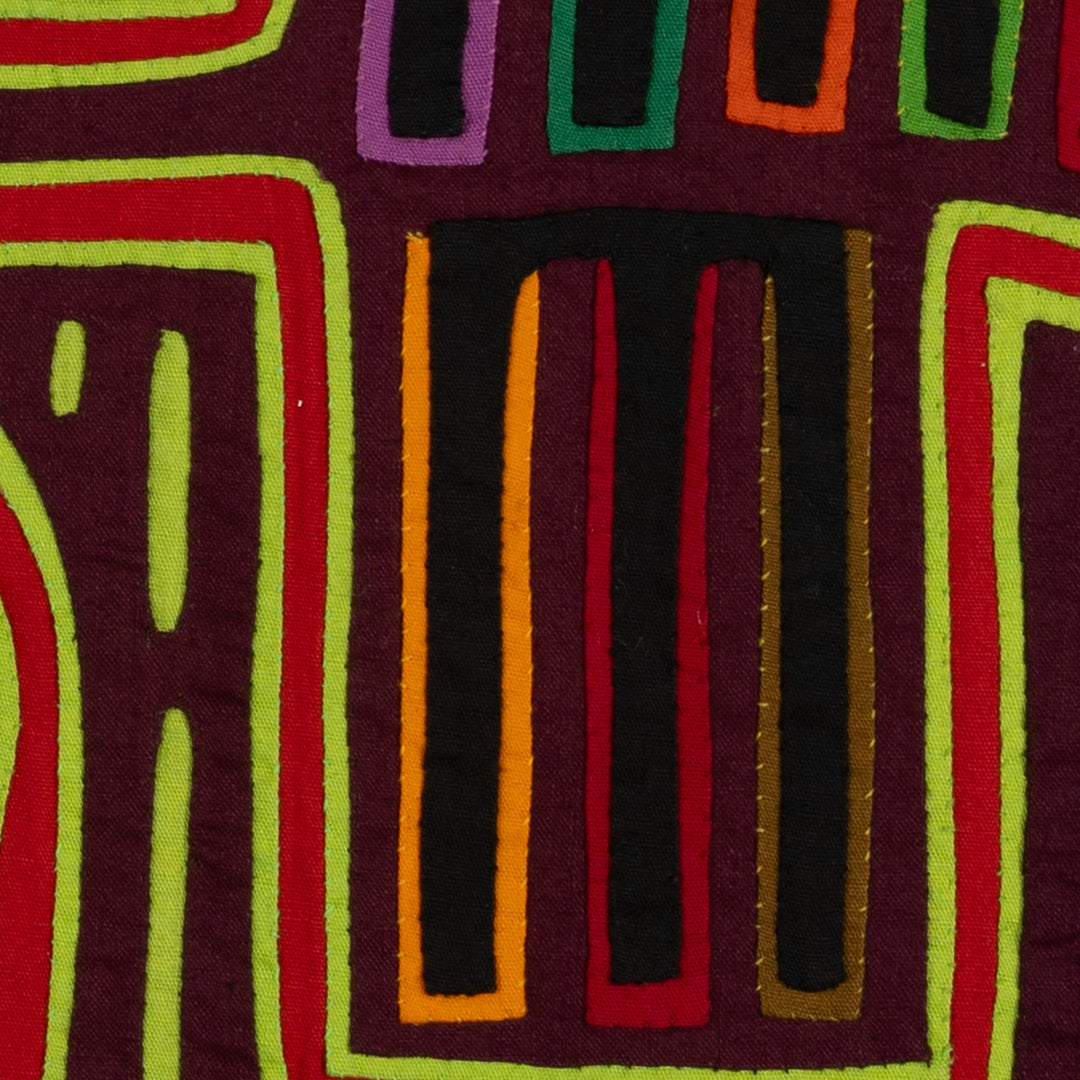 Traditional Multi-Color Let Us Talk Mola