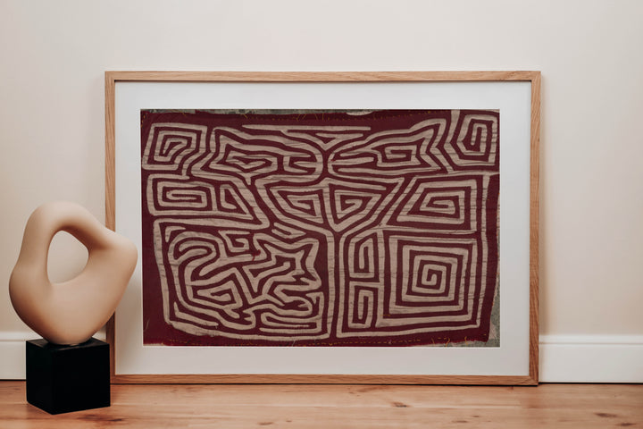 Vintage Burgundy And Silver Family Affair Mola