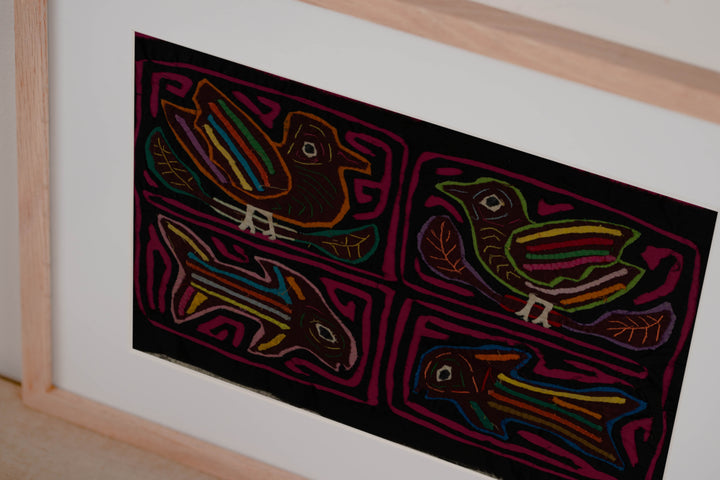 Black And Rosada Wildlife Pigeon And Fish Mola