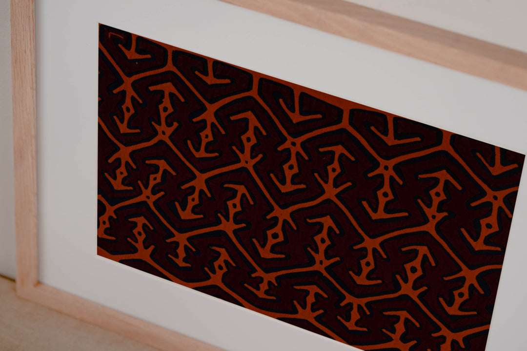 Classic Design Orange Former Blouse Mola (Copy)