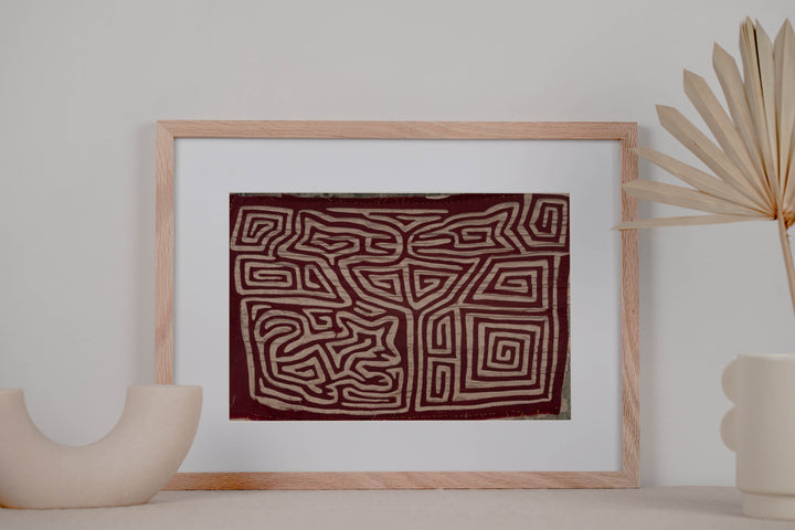 Vintage Burgundy And Silver Family Affair Mola