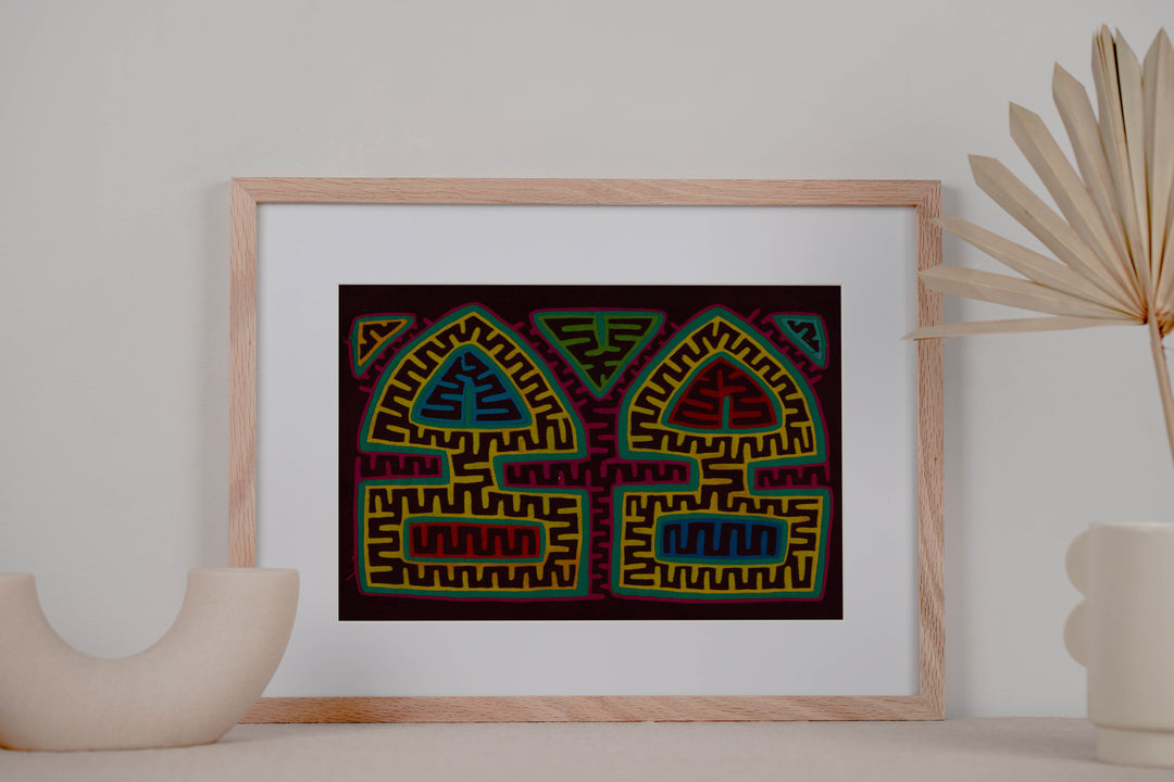 Burgundy And Yellow Arrowhead Mola