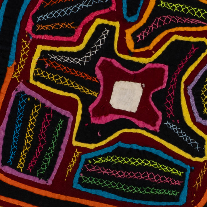 Traditional Multi-Color Fish And Jug Mola