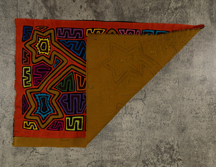 Orange And Brown Stars From Heaven Mola