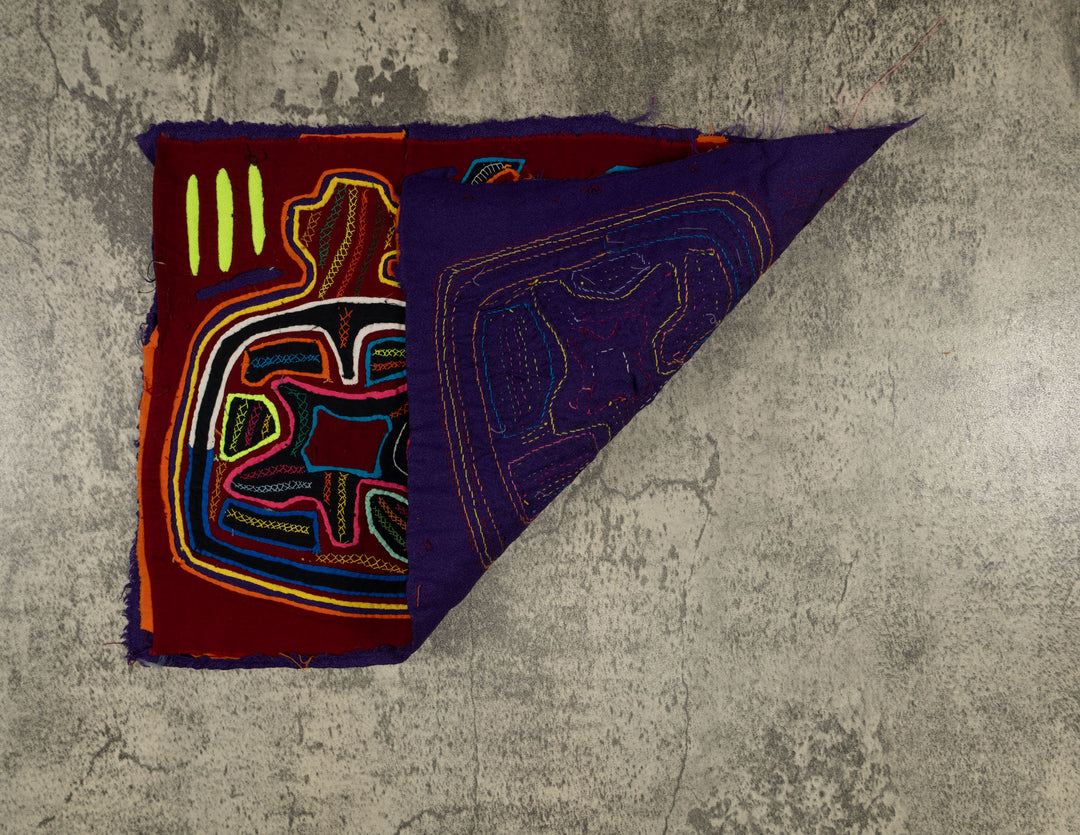 Traditional Multi-Color Fish And Jug Mola