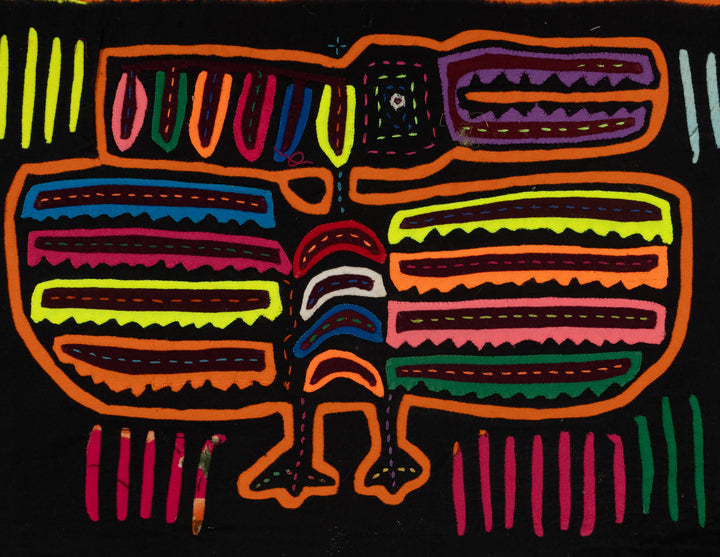 Traditional Black And Orange Thunderbird Mola