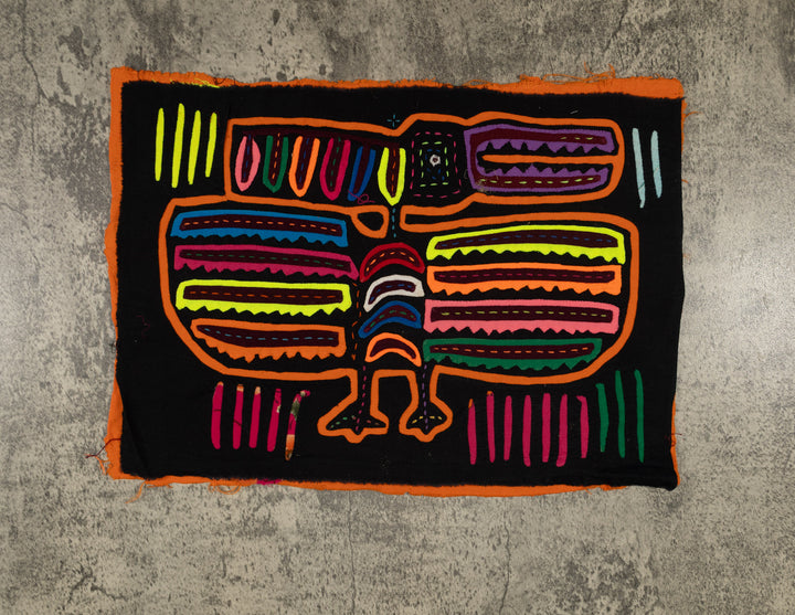 Traditional Black And Orange Thunderbird Mola