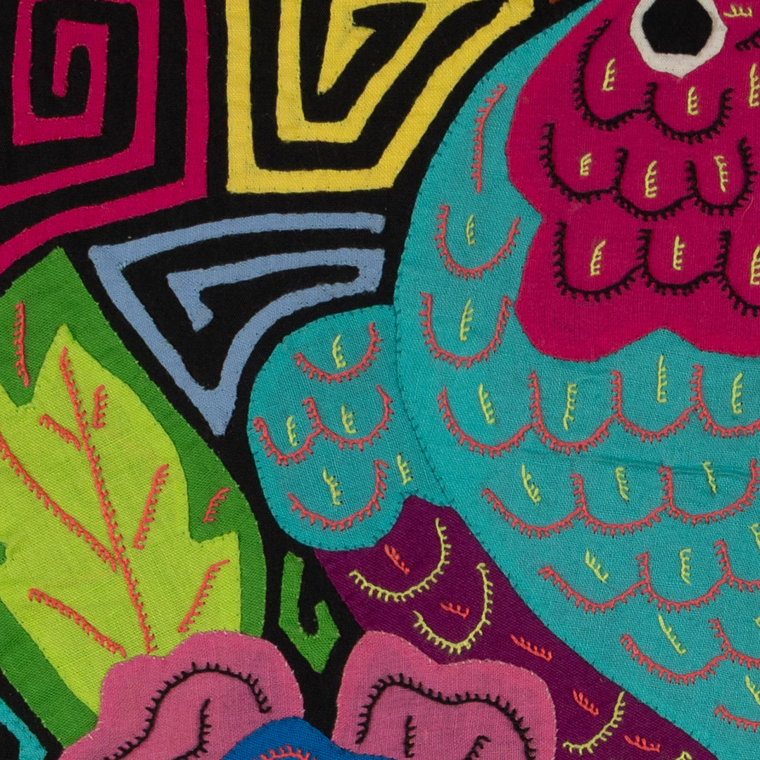Fantasy Purple And Blue Toucan Parrot Bird Mola