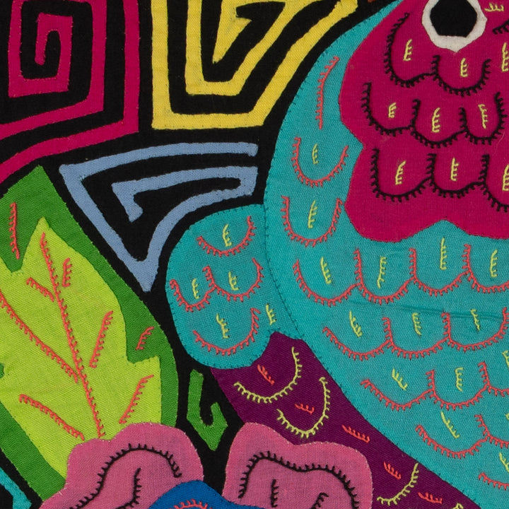 Fantasy Purple And Blue Toucan Parrot Bird Mola