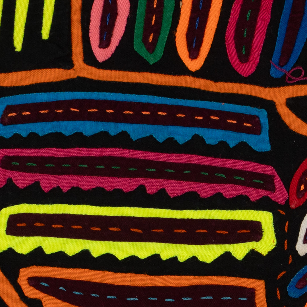 Traditional Black And Orange Thunderbird Mola