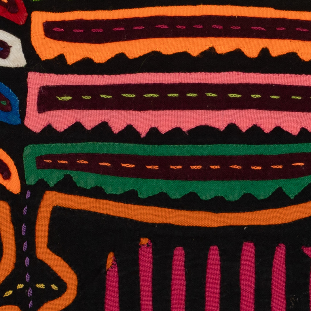 Traditional Black And Orange Thunderbird Mola