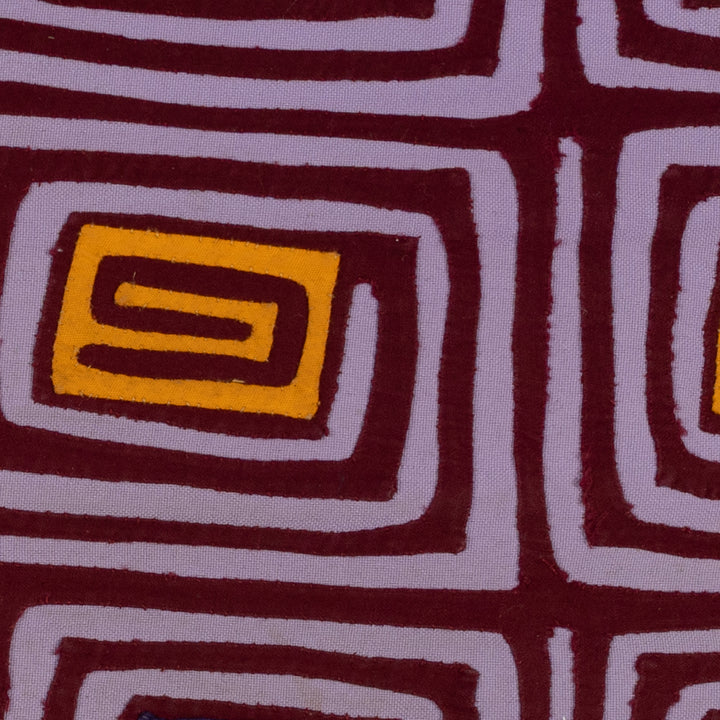 Traditional Burgundy And Gray Hollywood Squares Mola