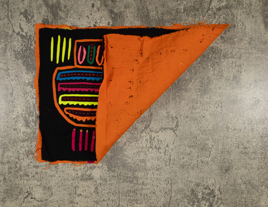 Traditional Black And Orange Thunderbird Mola