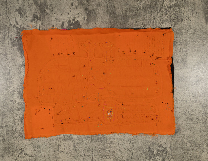 Traditional Black And Orange Thunderbird Mola