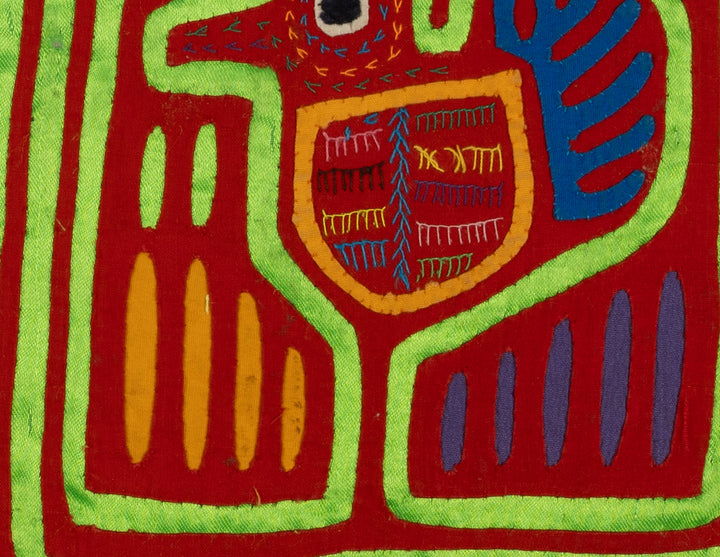 Traditional Red And Green Tweety Bird Mola