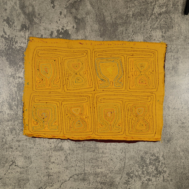Traditional Burgundy And Gold Hour Glass Mola