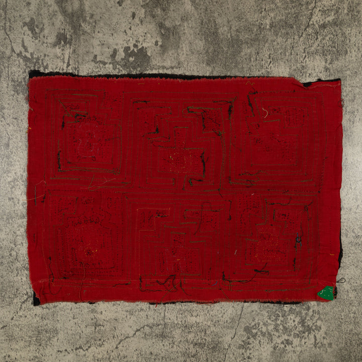 Traditional Black And Red Classic Design Mola