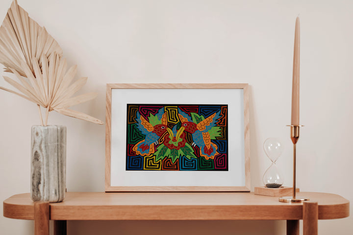 Twin Hummingbirds Mola