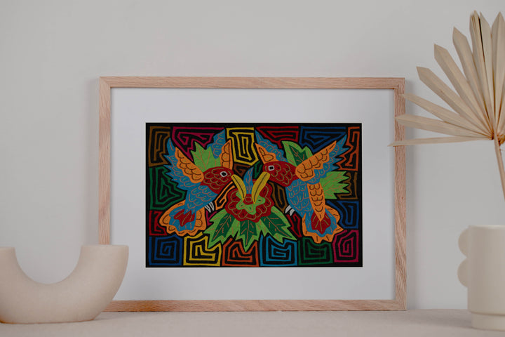 Twin Hummingbirds Mola