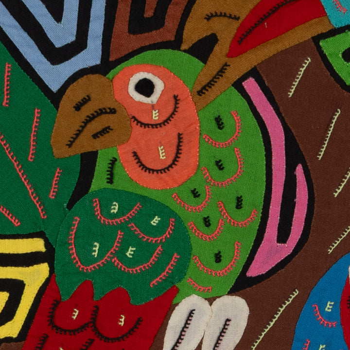 Fantasy Blue Green And Red Parrot And Toucan Three Bird Mola