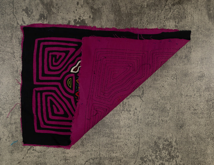 Black And Purple Flower Basket Mola