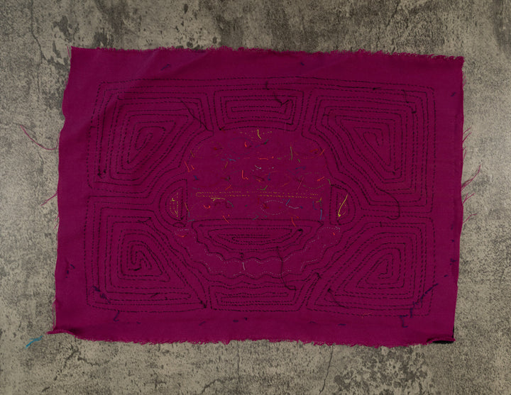 Black And Purple Flower Basket Mola