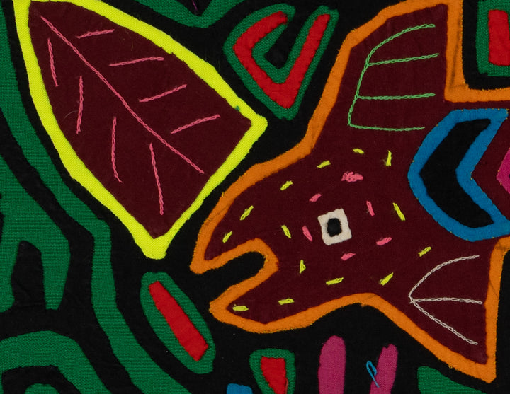 Traditional Green And Burgundy Fish Mola