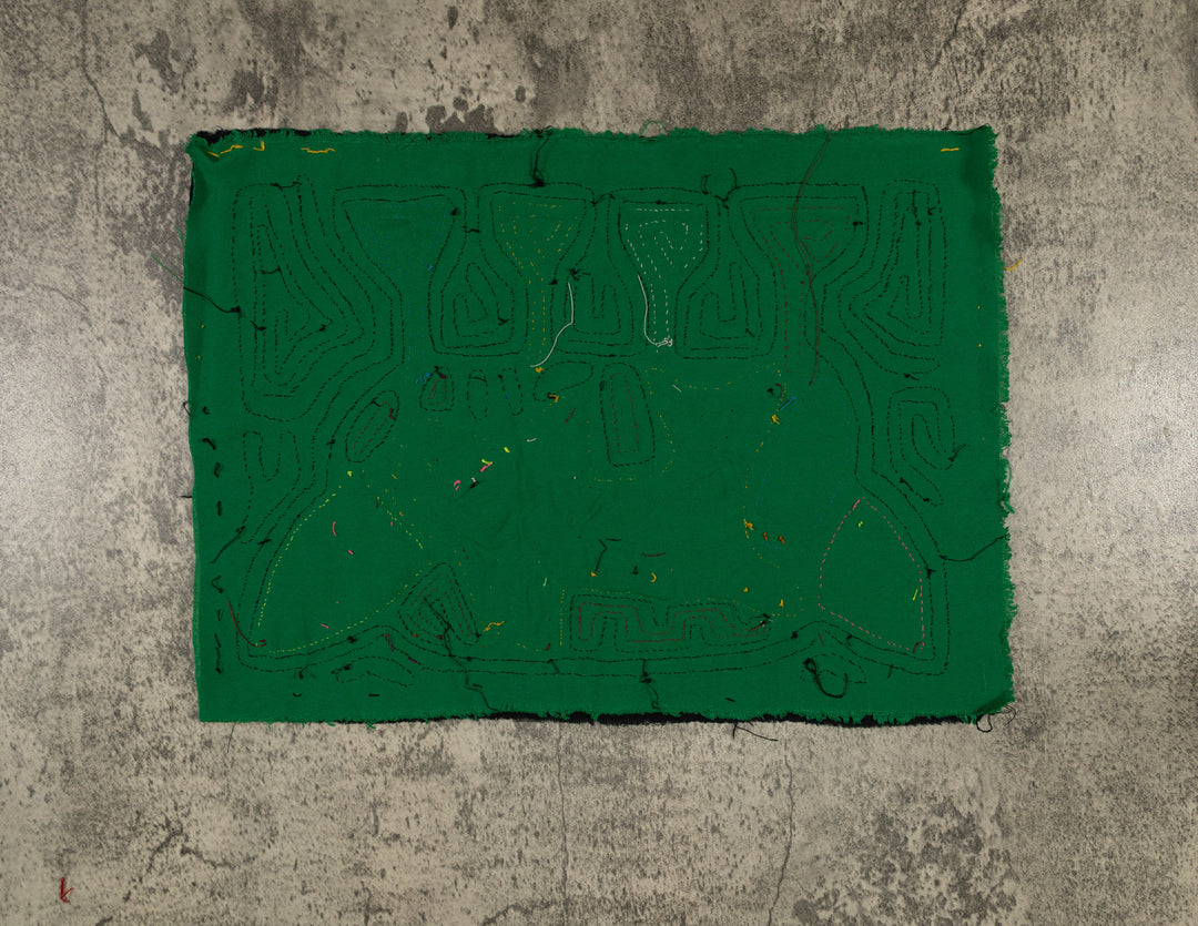 Traditional Green And Burgundy Fish Mola
