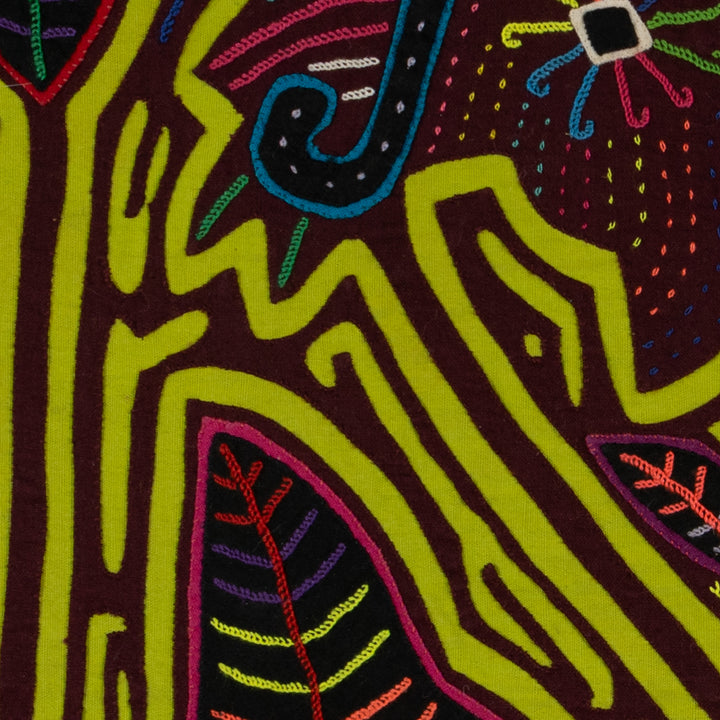 Traditional Burgundy And Chartruce King And Queen of The Jungle Mola
