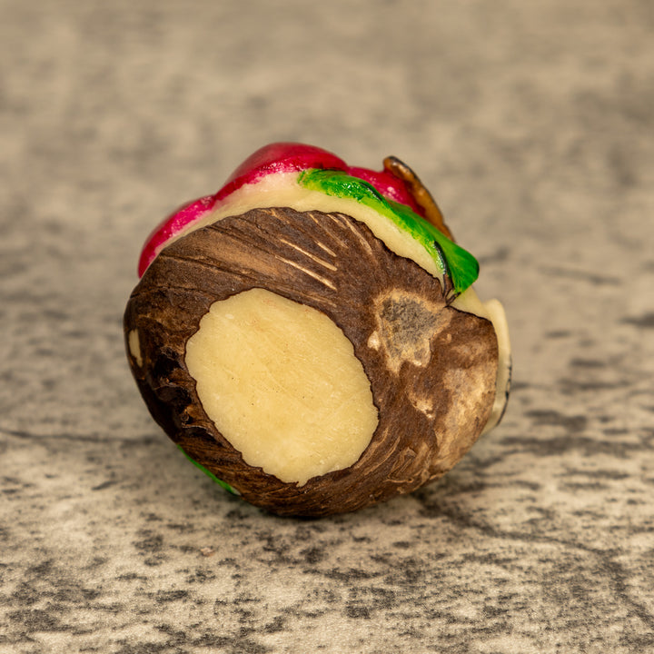 Hummingbird With Flower Tagua Nut Carving
