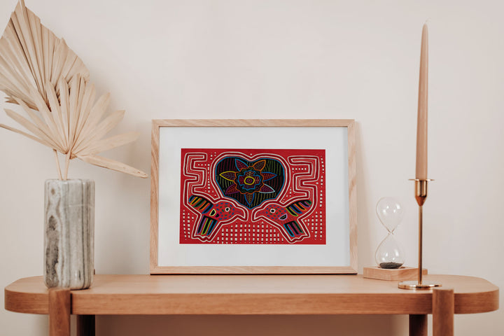 Lovebird And Heart Mola