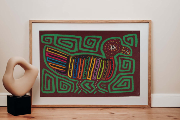 Maroon And Green Waddling Duck Mola