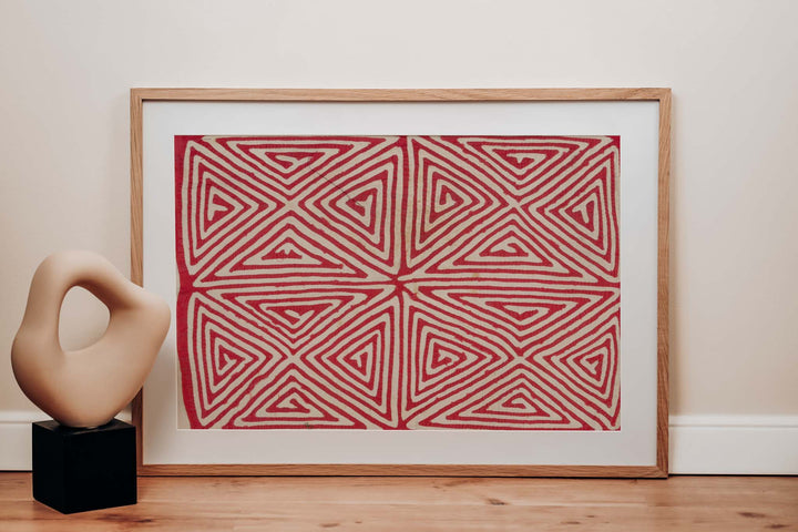 Vintage Red And White Classic Design Mola