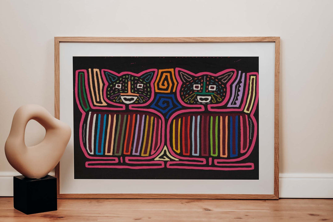 Black And Pink Kitty Cat Panther Mola